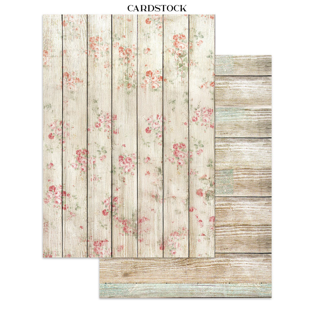 Stamperia Junk Journal - House of Roses - 21x29,7cm - Backgrounds - Sticker - Cut Outs