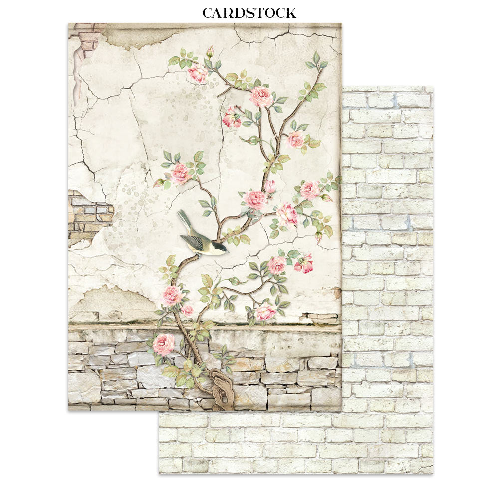 Stamperia Junk Journal - House of Roses - 21x29,7cm - Backgrounds - Sticker - Cut Outs