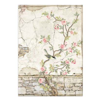 Stamperia Junk Journal - House of Roses - 21x29,7cm - Backgrounds - Sticker - Cut Outs