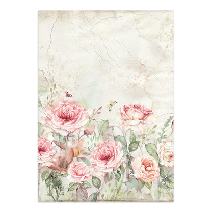 Stamperia Junk Journal - House of Roses - 21x29,7cm - Backgrounds - Sticker - Cut Outs