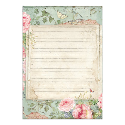 Stamperia Junk Journal - House of Roses - 21x29,7cm - Backgrounds - Sticker - Cut Outs