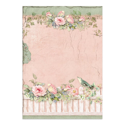 Stamperia Junk Journal - House of Roses - 21x29,7cm - Backgrounds - Sticker - Cut Outs