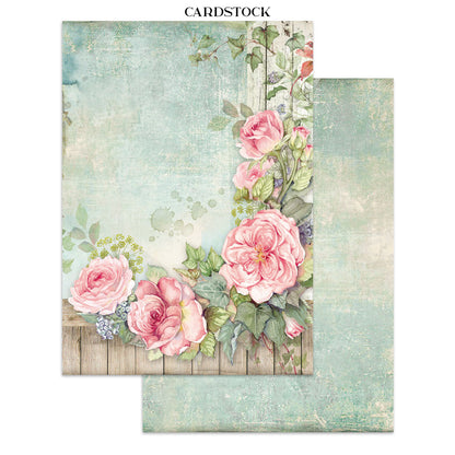 Stamperia Junk Journal - House of Roses - 21x29,7cm - Backgrounds - Sticker - Cut Outs