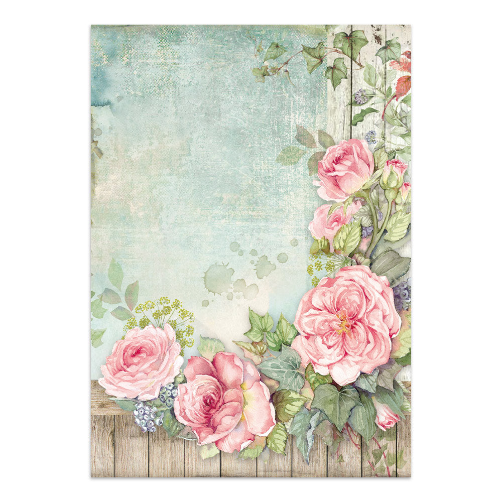 Stamperia Junk Journal - House of Roses - 21x29,7cm - Backgrounds - Sticker - Cut Outs
