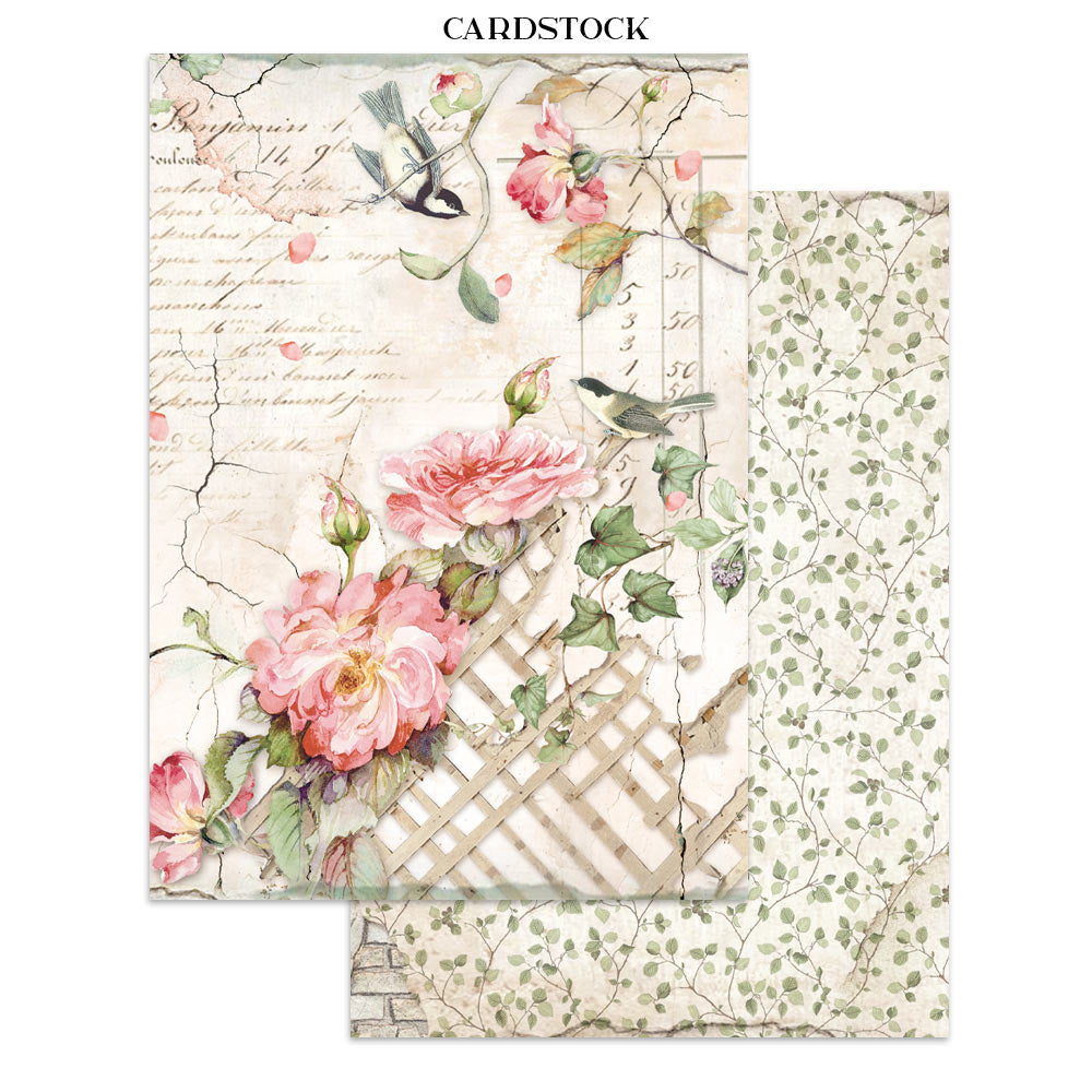 Stamperia Junk Journal - House of Roses - 21x29,7cm - Backgrounds - Sticker - Cut Outs