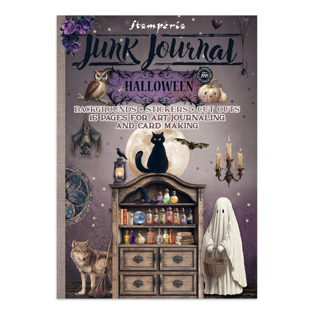 Stamperia Junk Journal - Halloween - 21x29,7cm - Backgrounds - Sticker - Cut Outs