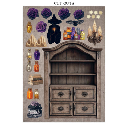 Stamperia Junk Journal - Halloween - 21x29,7cm - Backgrounds - Sticker - Cut Outs