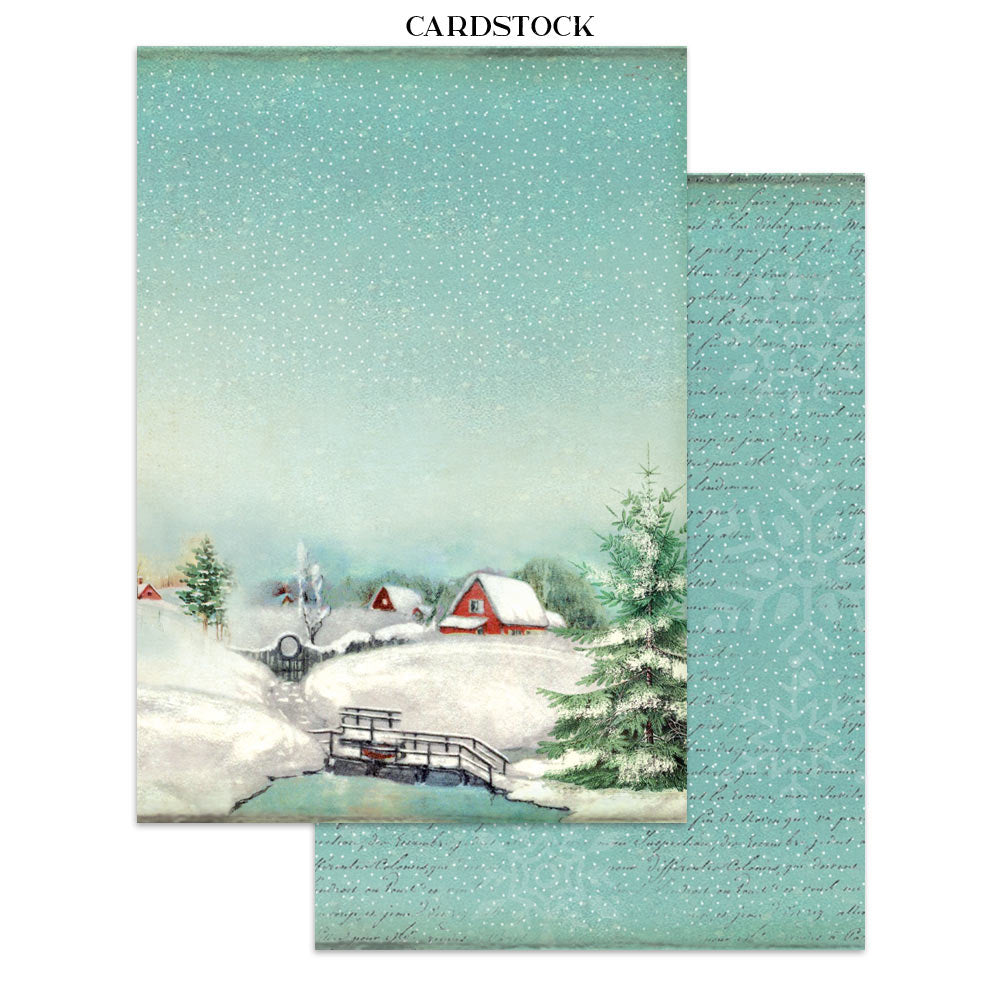 Stamperia Junk Journal - Classic Christmas - 21x29,7cm - Backgrounds - Sticker - Cut Outs