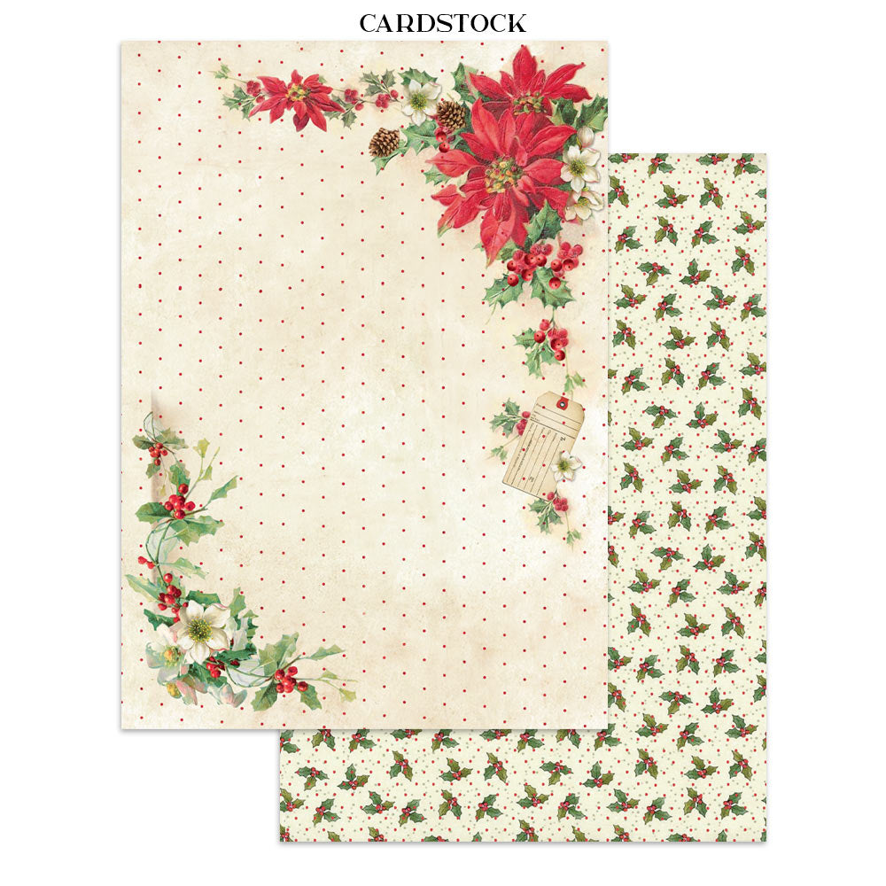 Stamperia Junk Journal - Classic Christmas - 21x29,7cm - Backgrounds - Sticker - Cut Outs