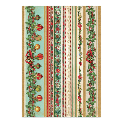 Stamperia Junk Journal - Classic Christmas - 21x29,7cm - Backgrounds - Sticker - Cut Outs