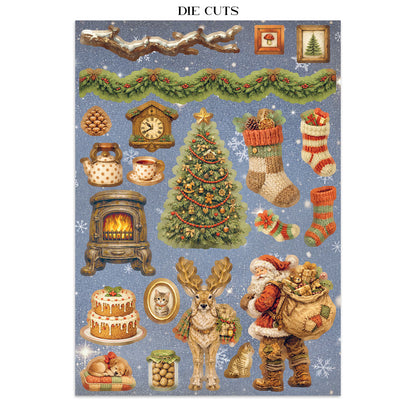 Stamperia Junk Journal - Silent Night - 21x29,7cm - Backgrounds - Sticker - Cut Outs