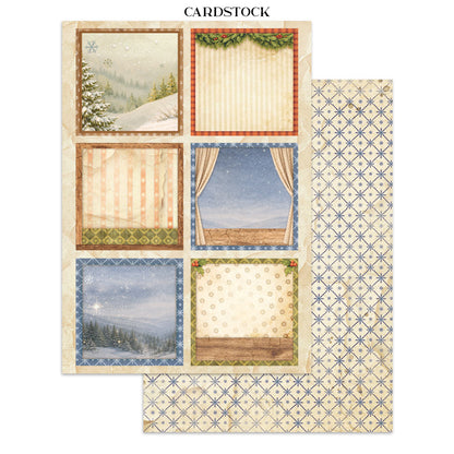 Stamperia Junk Journal - Silent Night - 21x29,7cm - Backgrounds - Sticker - Cut Outs