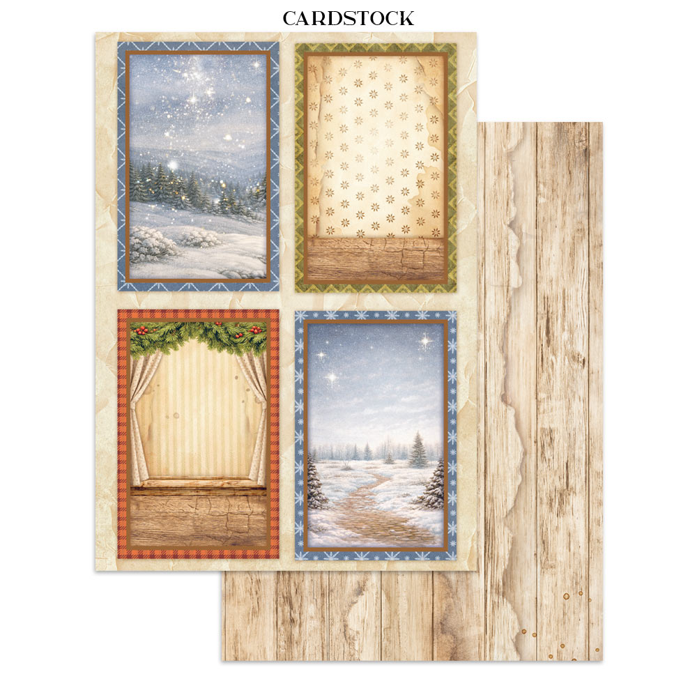 Stamperia Junk Journal - Silent Night - 21x29,7cm - Backgrounds - Sticker - Cut Outs