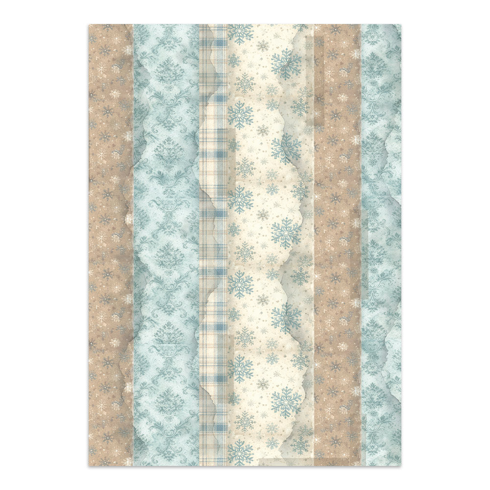 Stamperia Junk Journal - White Christmas - 21x29,7cm - Backgrounds - Sticker - Cut Outs
