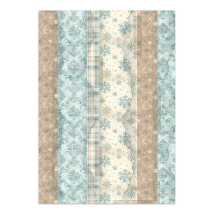Stamperia Junk Journal - White Christmas - 21x29,7cm - Backgrounds - Sticker - Cut Outs