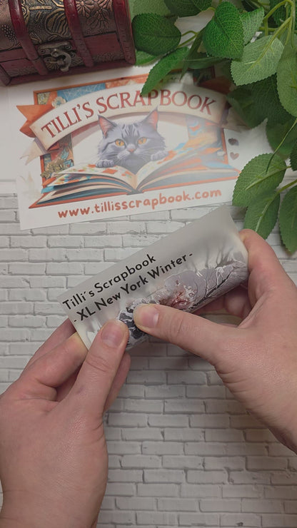 PET Tape XL 3D Stickerband New York Winter 12cm x 1,50m