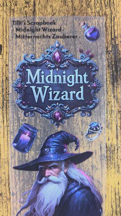 PET Tape Stickerband Midnight Wizard 7cm x 1,50m