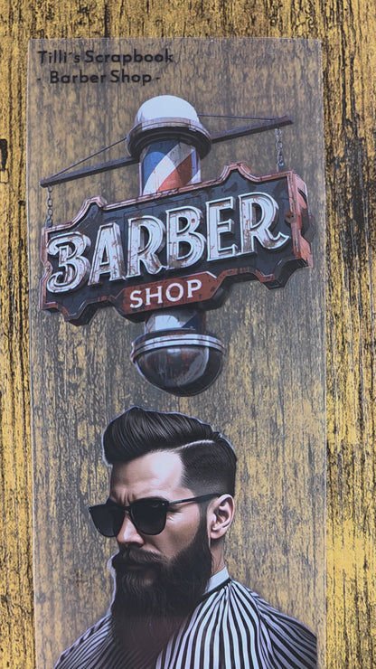 PET Tape Stickerband Barbershop 7cm x 1,50m