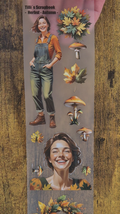 PET Tape Stickerband Herbst/Autumn  7cm x 1,50m