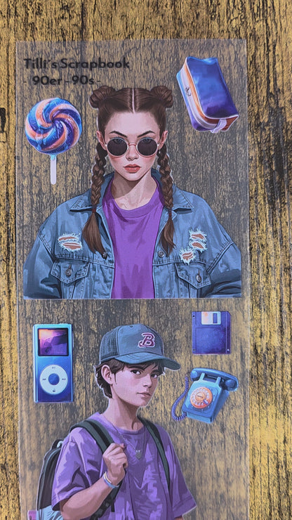 PET Tape Stickerband 90er Jahre  7cm x 1,50m