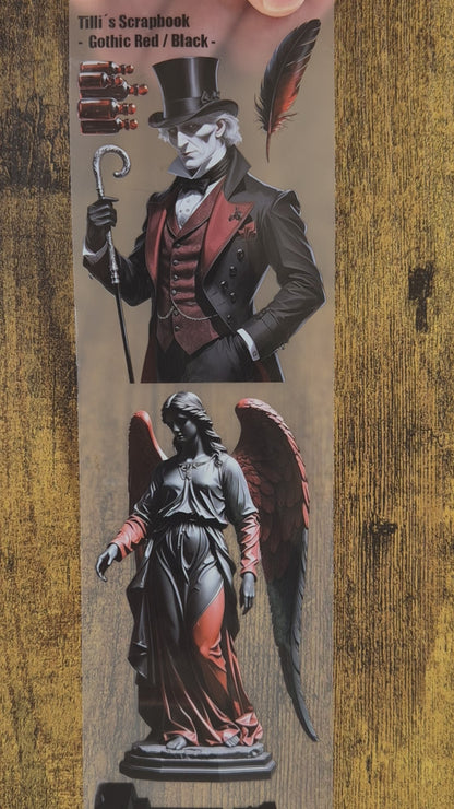 PET Tape Stickerband 2er Set Halloween & Gothic Bundle 7cm x 1,50m