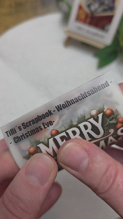 PET Tape Sticker Christmas Eve 7cm x 1.50m 